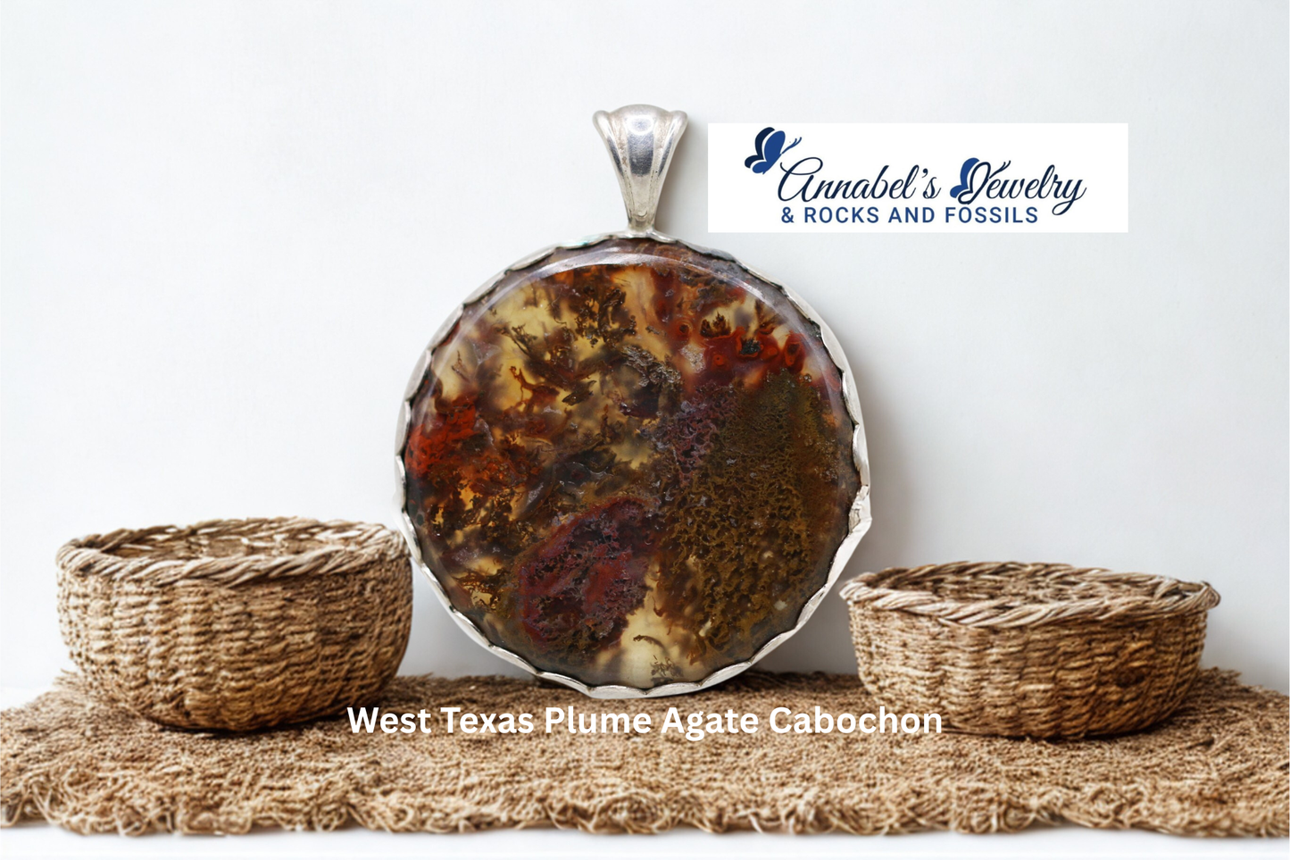 West Texas Plume Agate Cabochon