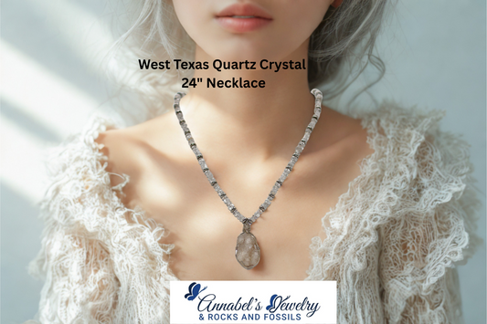 West Texas Quartz Crystal 24" Necklace