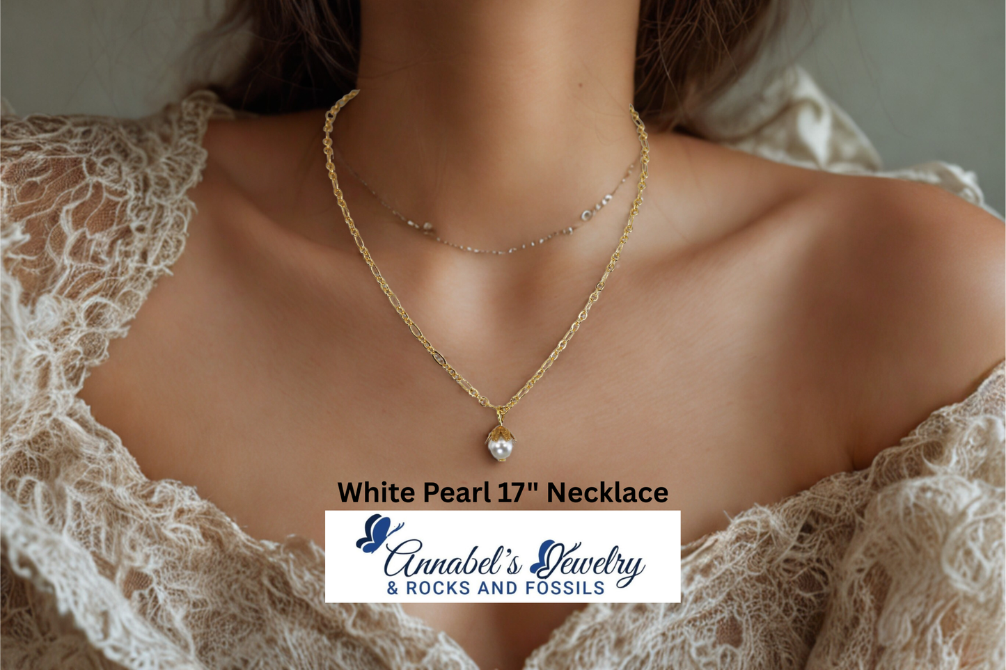 White Czech Pearls Set