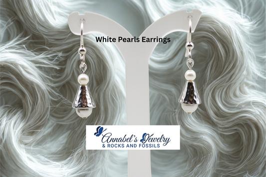 White Pearls Earrings