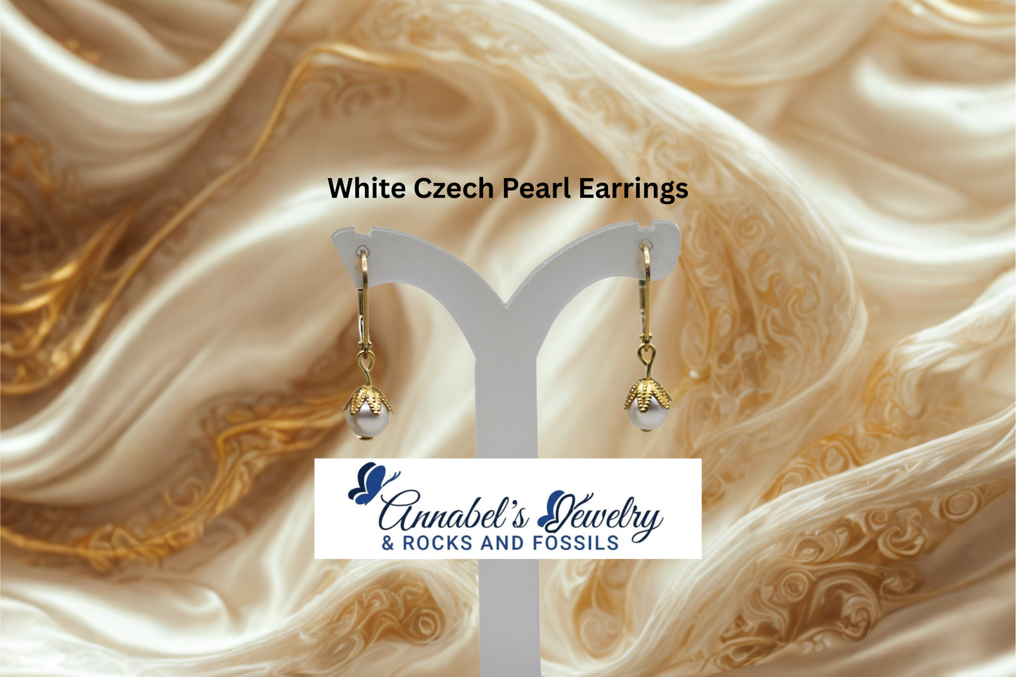 White Czech Pearls Set