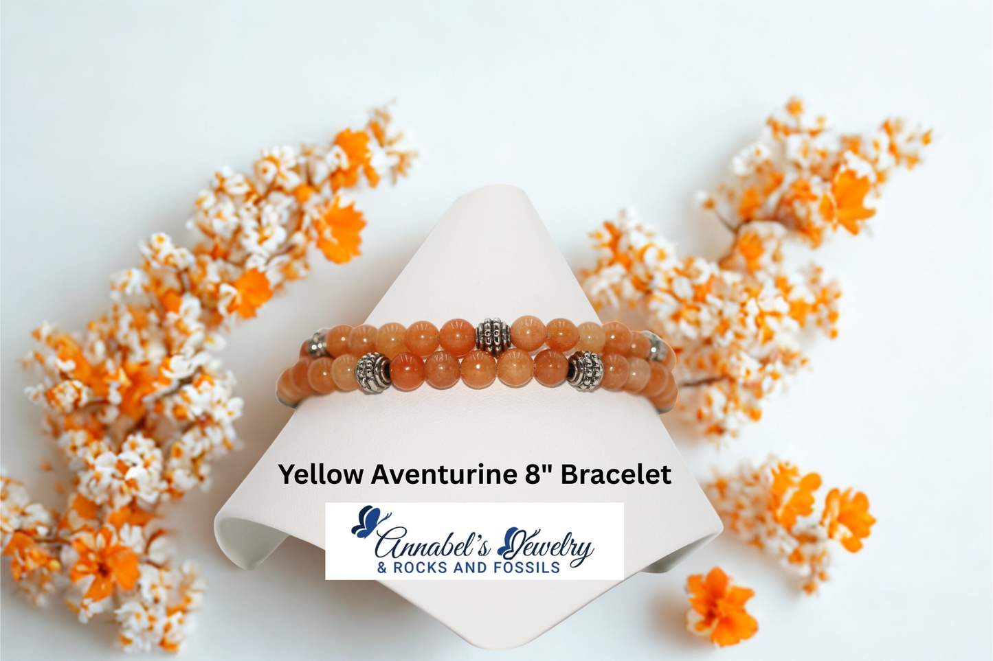 Yellow Aventurine 8" Bracelet