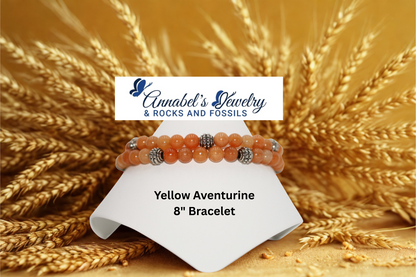 Yellow Aventurine 8" Bracelet
